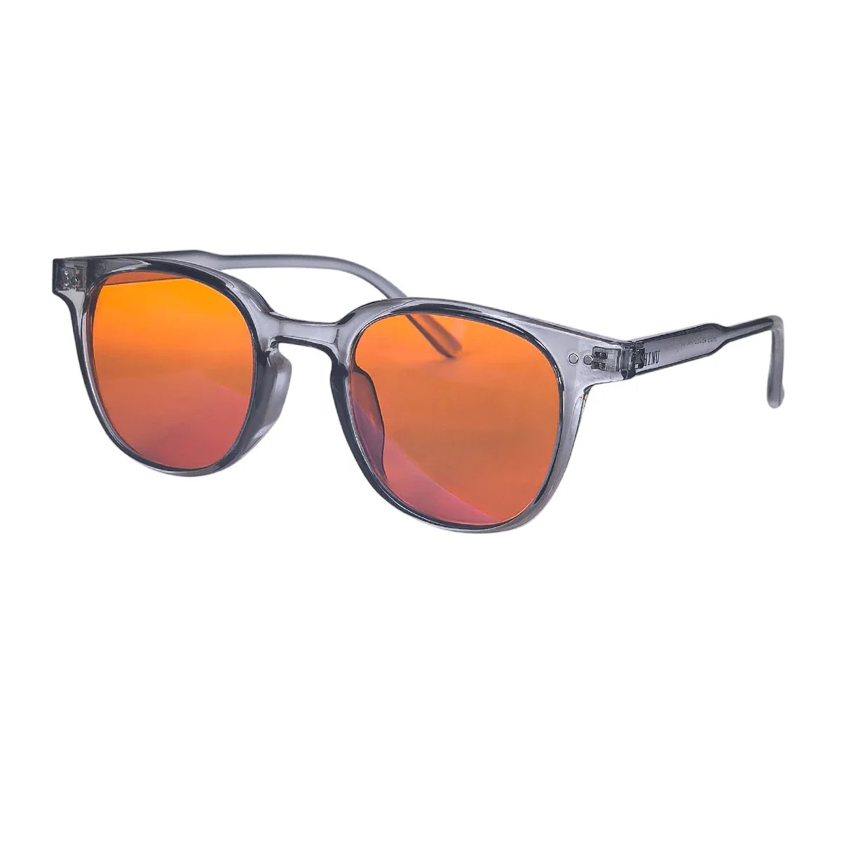 SHINU Red Lens Glasses Women Sleep Better Blue Light Blocking Glasses for Long Screen Time Orange Lens Glasses Gaming Eyewear
