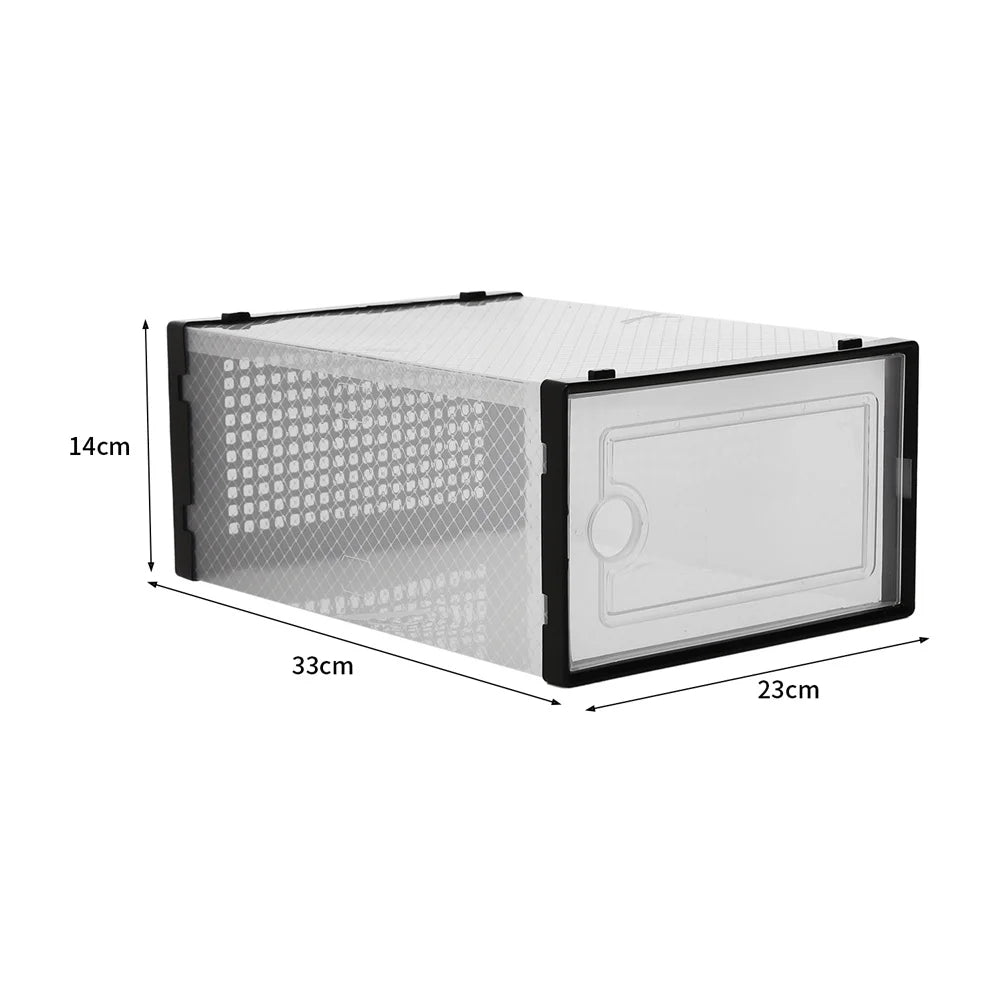 12 Stackable Shoe Storage Box Organiser