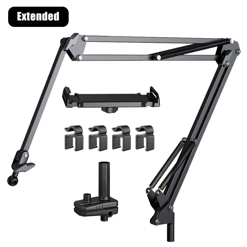 Tablet Holder for Bed with 90cm Metal Arm 360 ° Rotating Bed Tablet Mount Stand for iPad Stand 4.5~11 Inch Phone Tablet Bracket