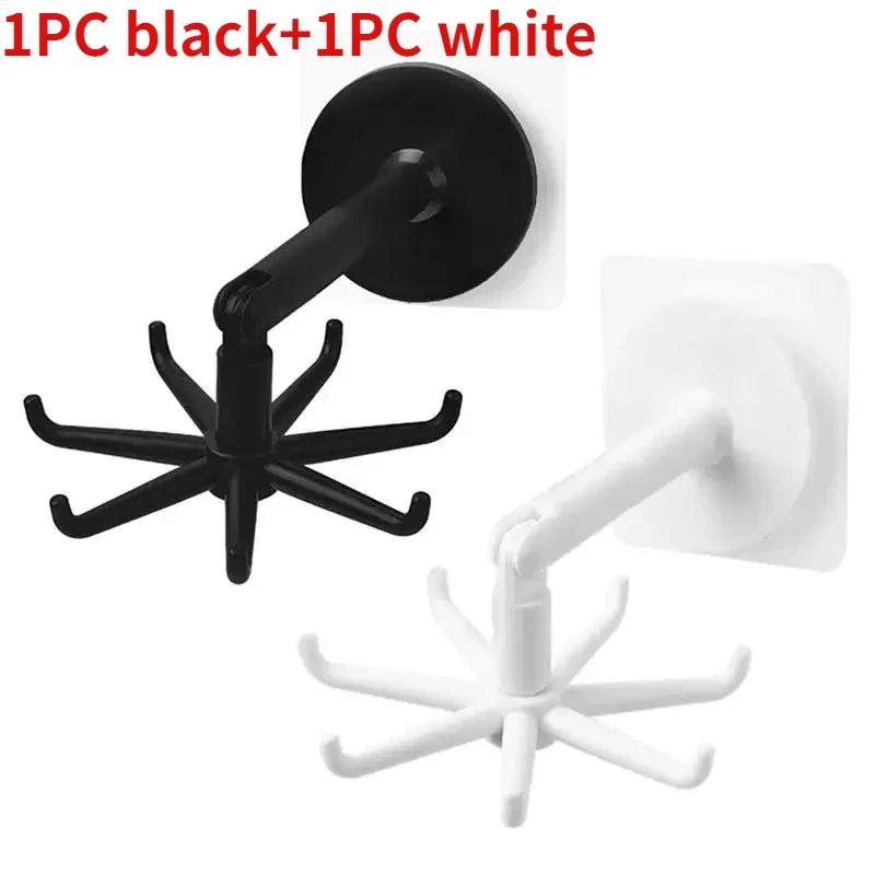 Kitchen Hook Organizer Bathroom Hanger Wall Dish Drying Rack Holder For Lid Cooking Accessories Cupboard Storage Cabinet Shelf