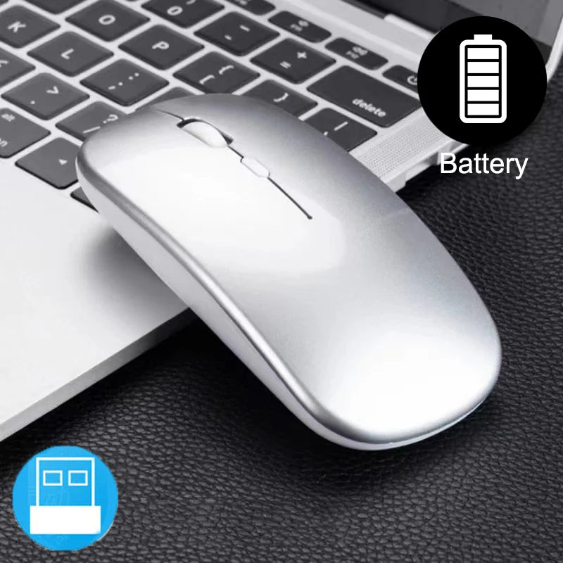 Slim Wireless Mouse 2.4GHz Optical Mice 1600DPI Gamer Office Quiet Mouse Ergonomic Design Mice With USB Receiver For PC Laptop