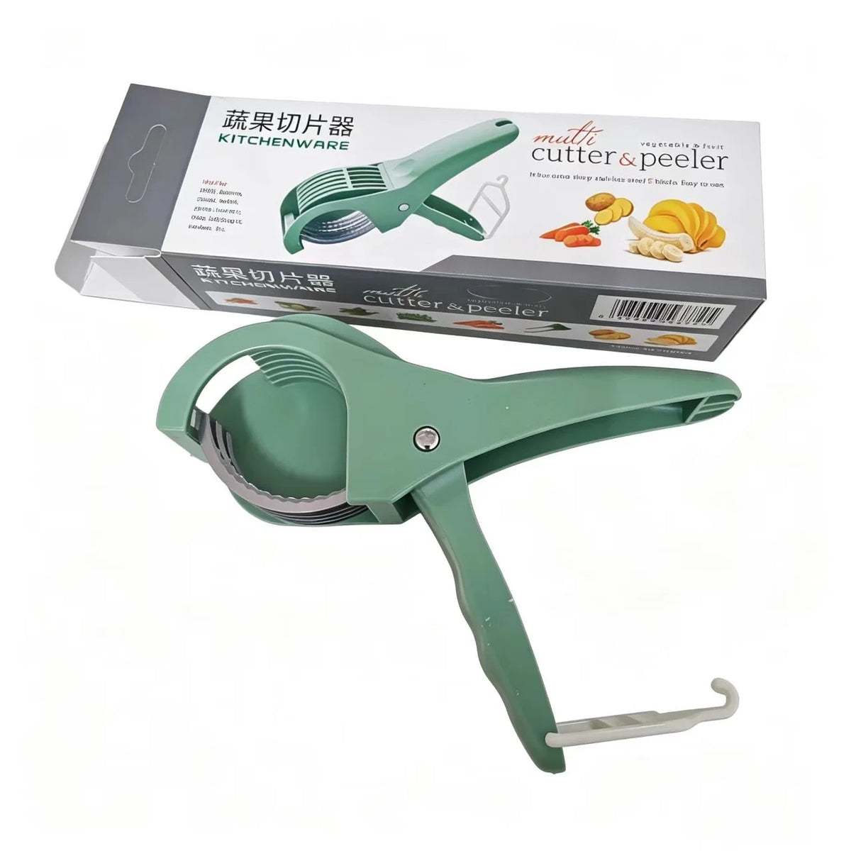 HUIDASHUN New Kitchen Stainless Steel Fruit and Vegetable Slicer Multifunctional Vegetable Salad Fruit Slicer