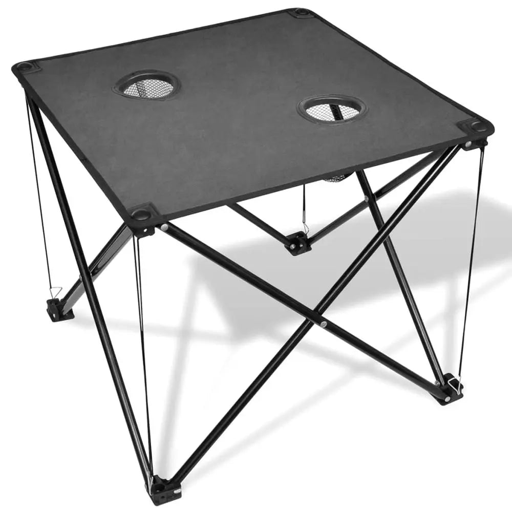 Foldable Camping Table Grey - Image #7