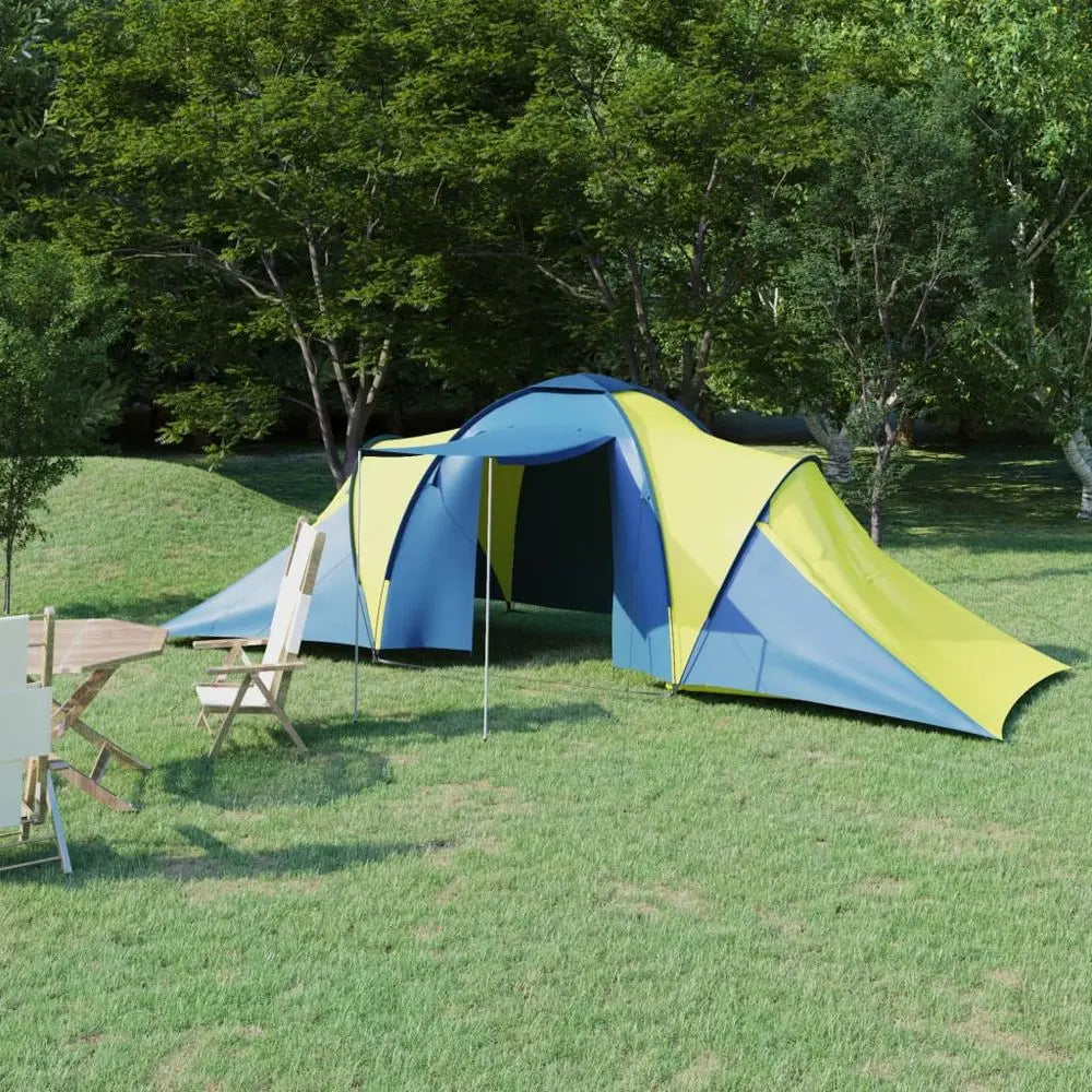 vidaXL Camping Tent 6 Persons Blue and Light Blue - Image #8