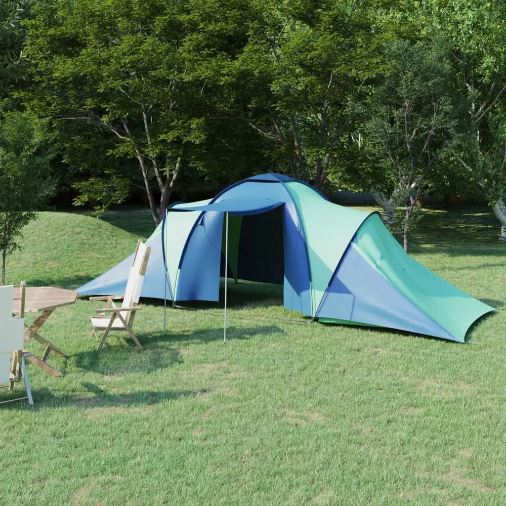 vidaXL Camping Tent 6 Persons Blue and Light Blue - Image #9