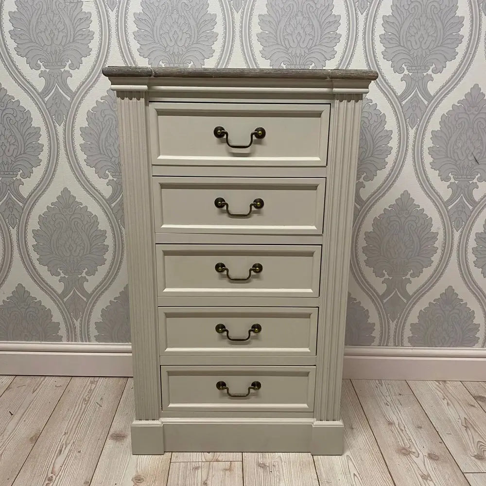 100CM WOODEN TALL CHEST OF DRAWERS - Image #3