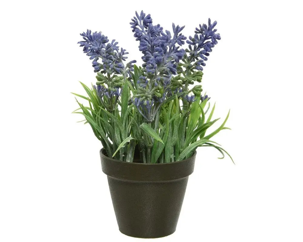 Artificial Lavender Potted Plant Purple 17cm - Image #1