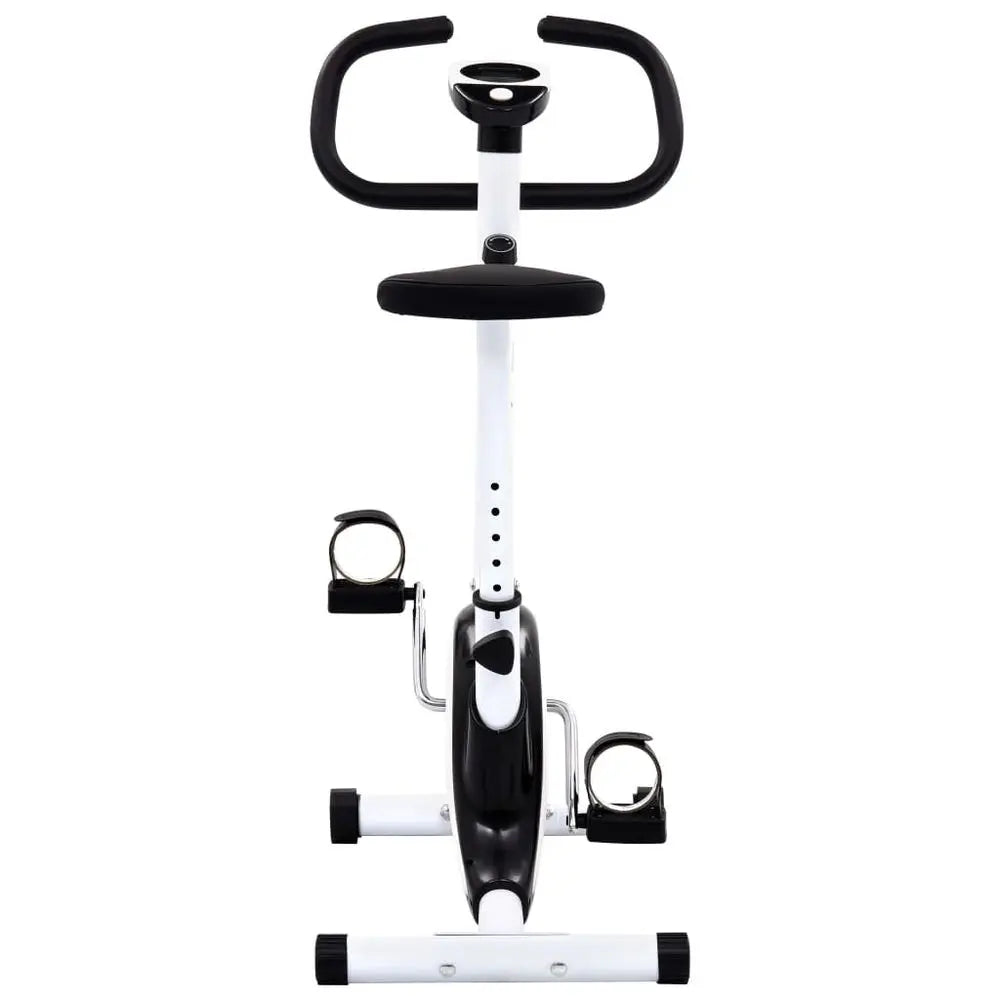 vidaXL Exercise Bike with Belt Resistance Black - Image #5