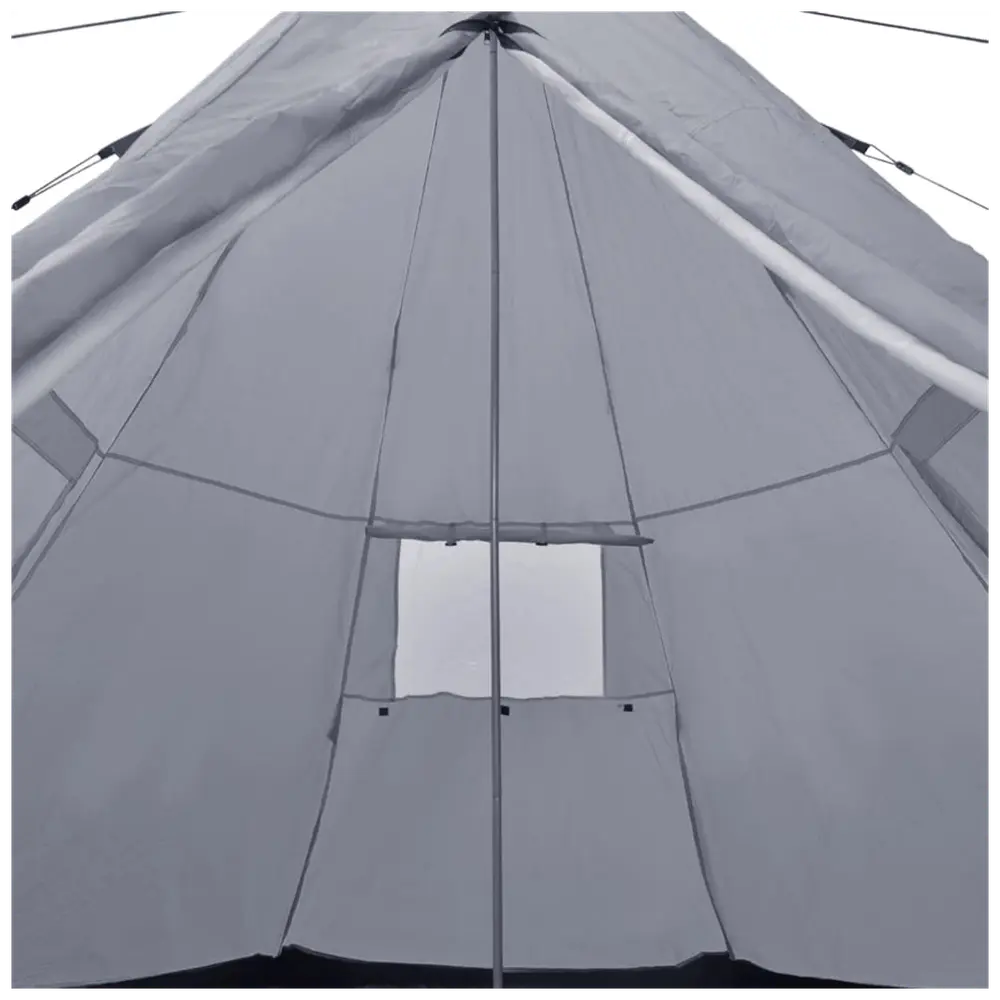 vidaXL 4-person Tent Grey - Image #4