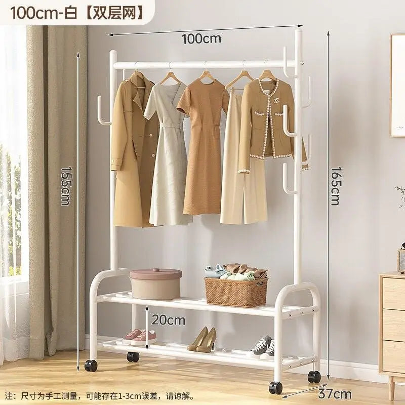 (DUTRIEUX) Wheels Clothes Organizer Rack Appliance  Lastricks.