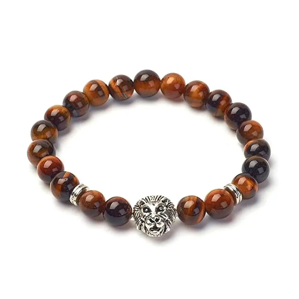 Men's Tigers Eye Lion Bracelet - Image #4