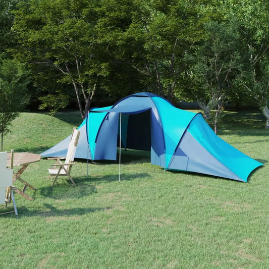 vidaXL Camping Tent 6 Persons Blue and Light Blue - Image #1