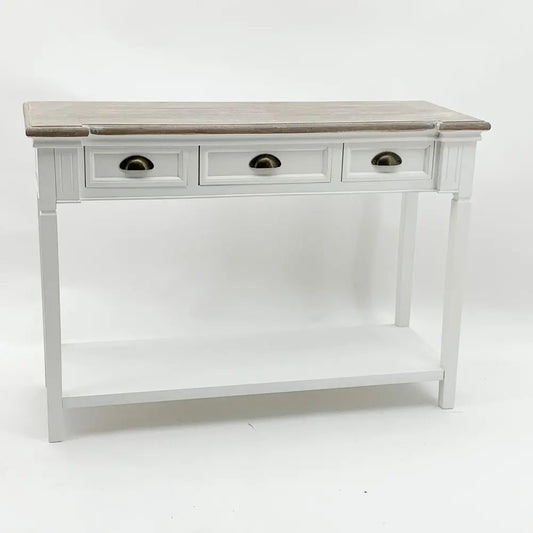 112CM WOODEN CONSOLE TABLE WITH DRAWERS - Image #1