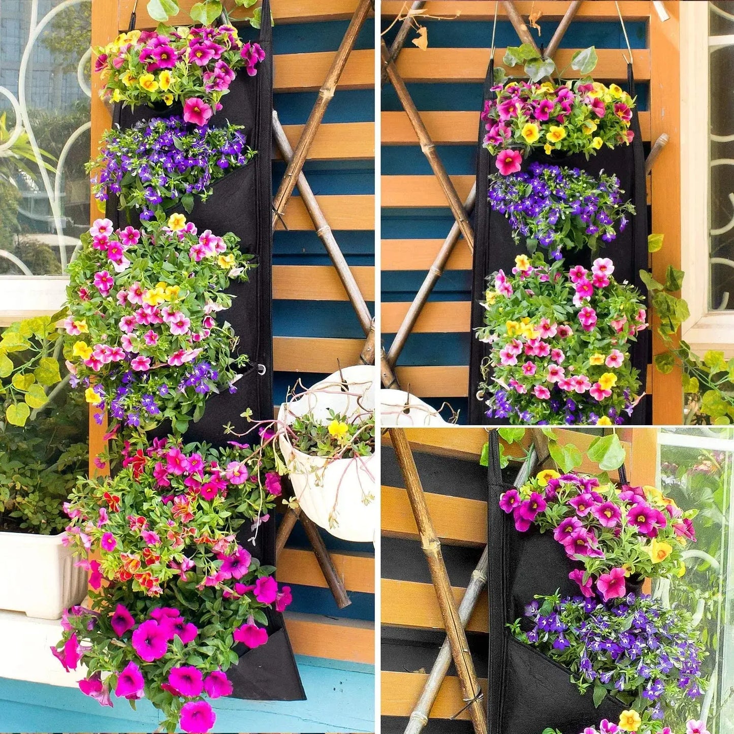 Vertical Hanging Garden Flower Pots - Image #4