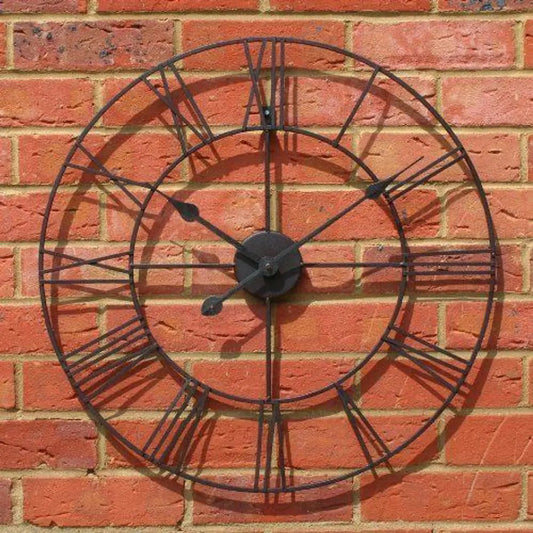 40CM ROMAN METAL CLOCK WHITE - Image #1