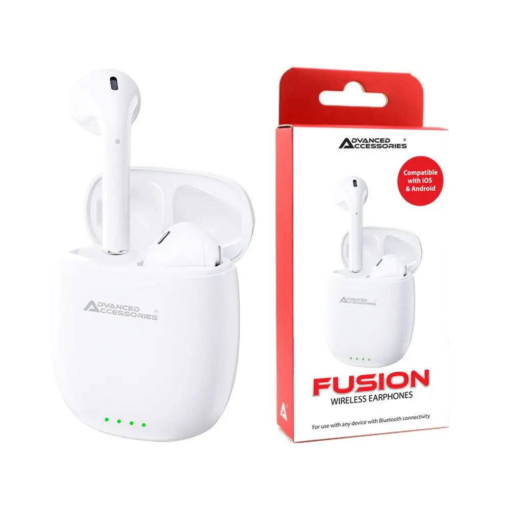 AA Fusion Wireless Earphones - White - Image #1