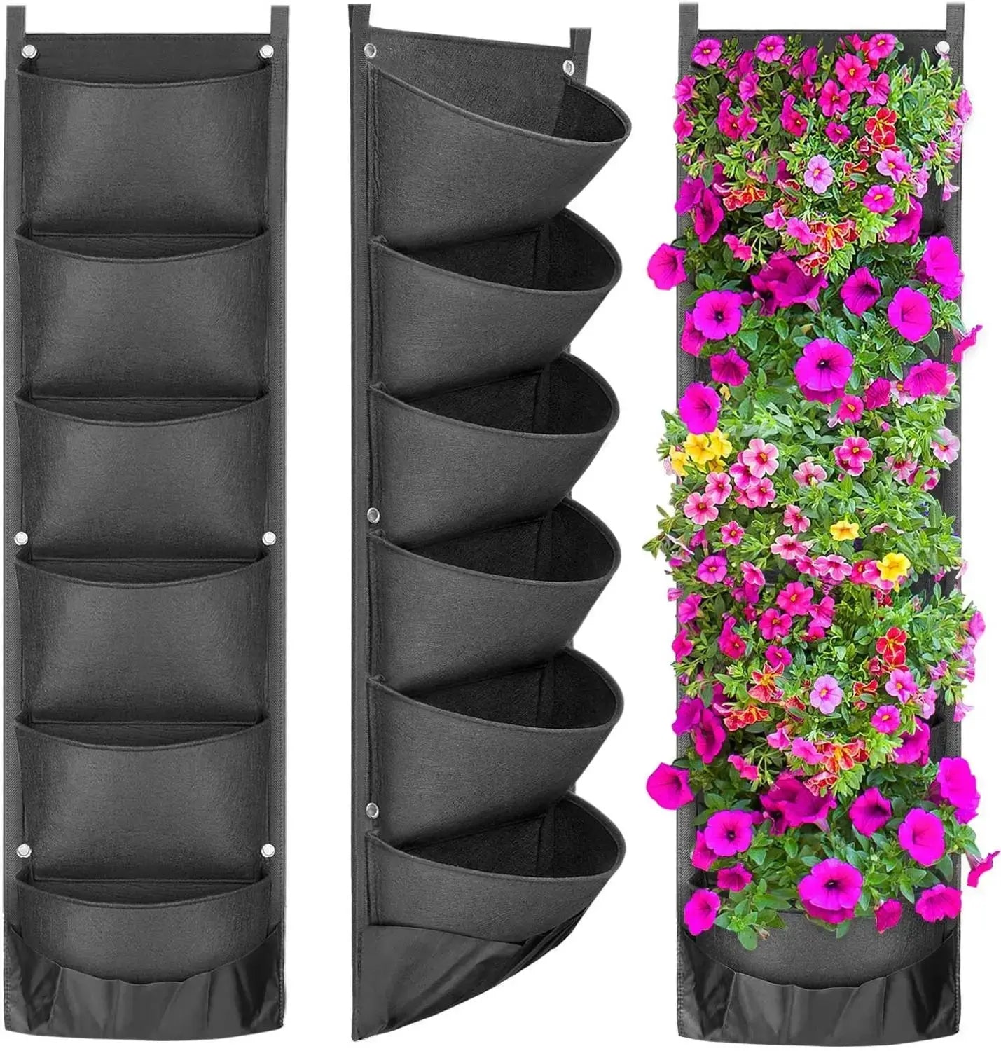 Vertical Hanging Garden Flower Pots - Image #1