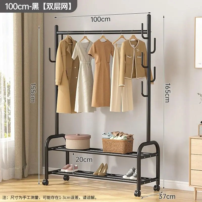 (DUTRIEUX) Wheels Clothes Organizer Rack Appliance  Lastricks.