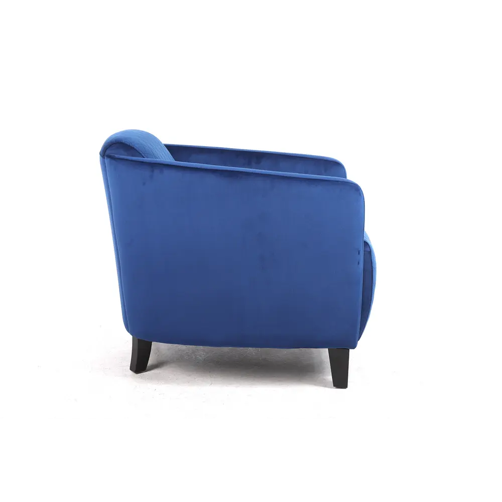 86CM BLUE COLOUR VELVET ARMCHAIR - Image #3