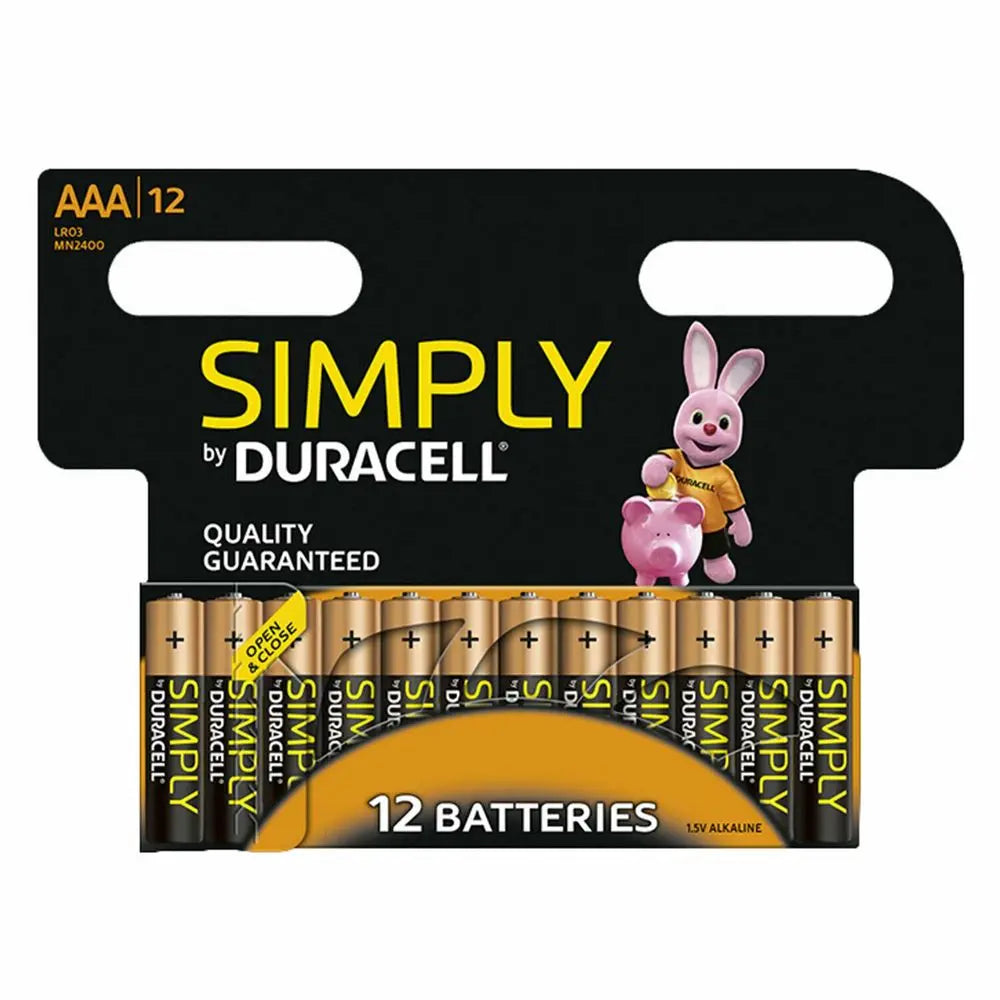 Duracell Simply AAA Non Rechargeable Batteries, 12 Pack - Image #1