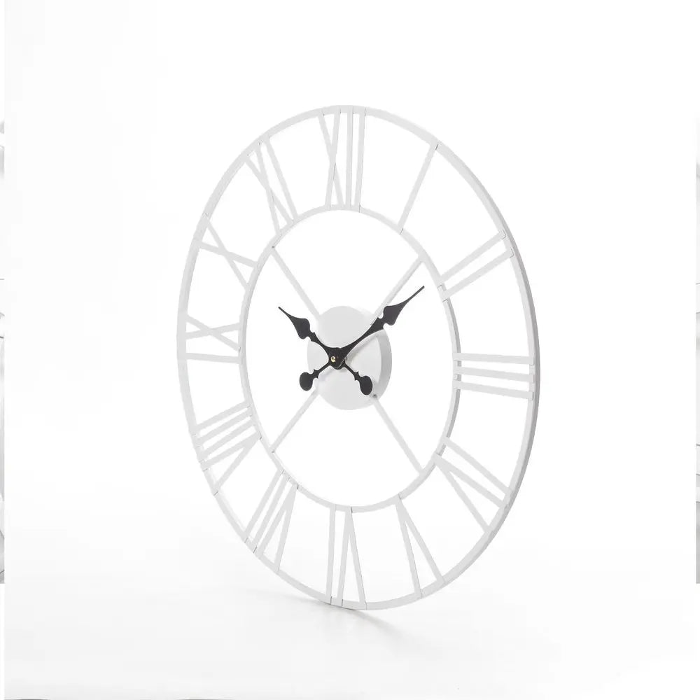 40CM ROMAN METAL CLOCK WHITE - Image #2