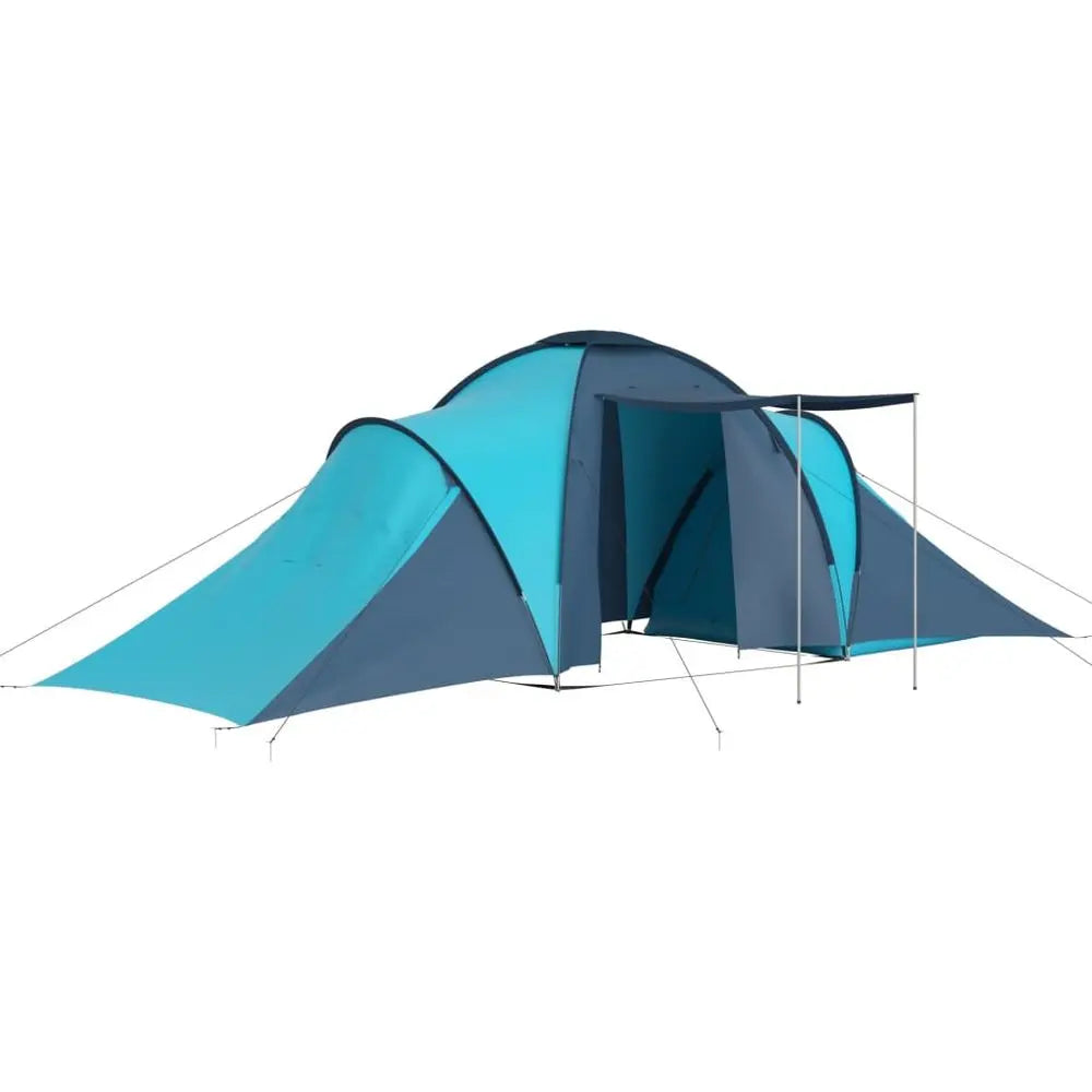 vidaXL Camping Tent 6 Persons Blue and Light Blue - Image #2