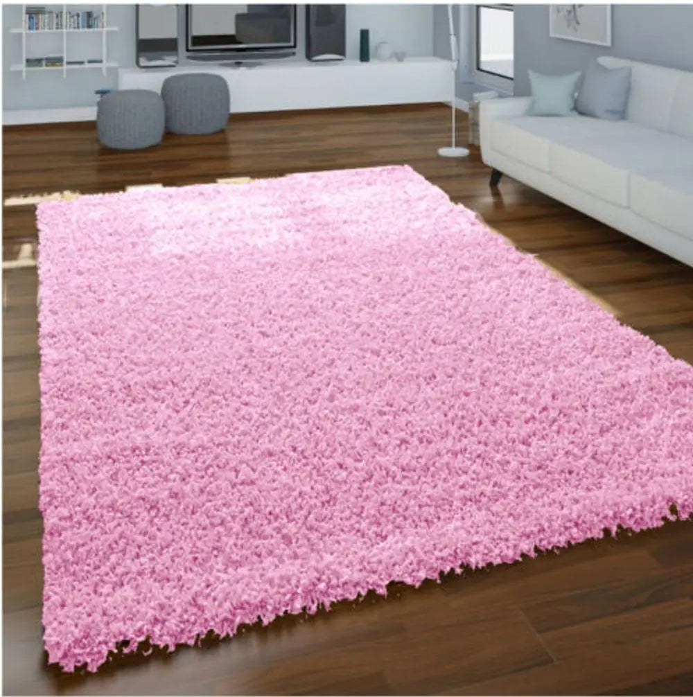 BABY PINK SHAGGY RUGS 160 X230 - Image #1