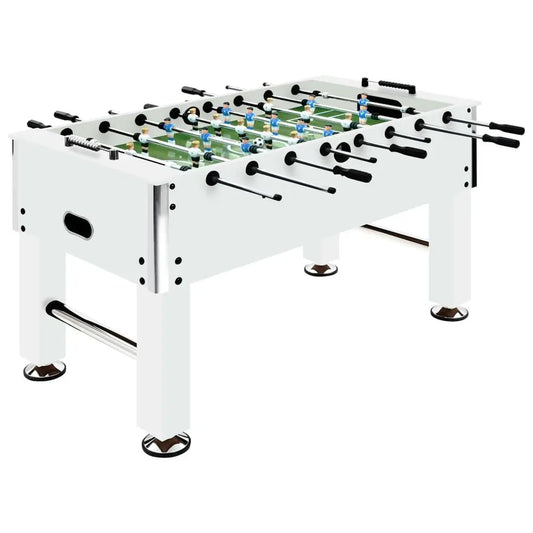 vidaXL Football Table Steel 60 kg 140x74.5x87.5 cm White - Image #1