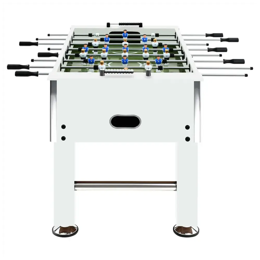 vidaXL Football Table Steel 60 kg 140x74.5x87.5 cm White - Image #3