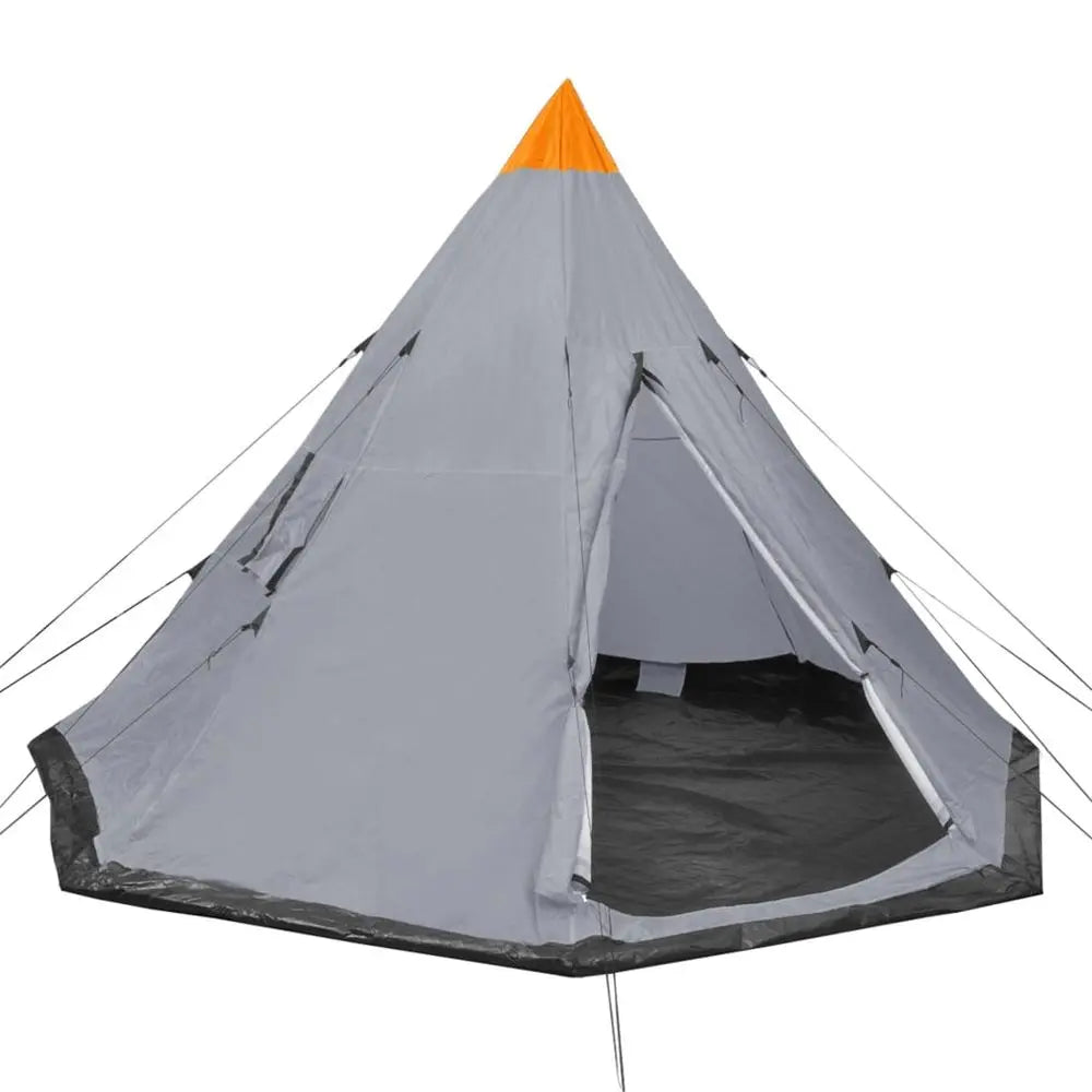 vidaXL 4-person Tent Grey - Image #8