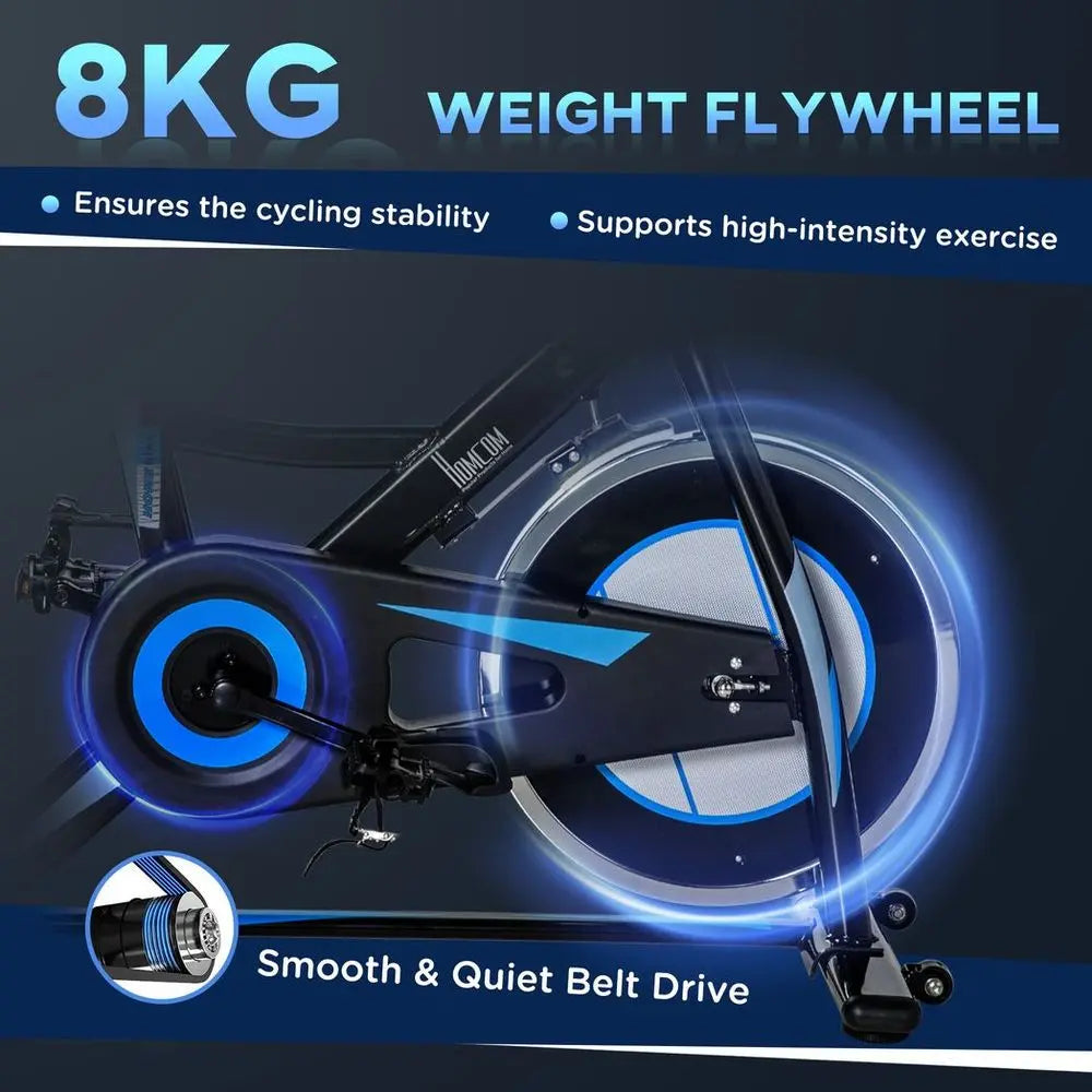 8kg Flywheel Stationary Exercise Bike Indoor Cycling Cardio Workout Bike - Image #6