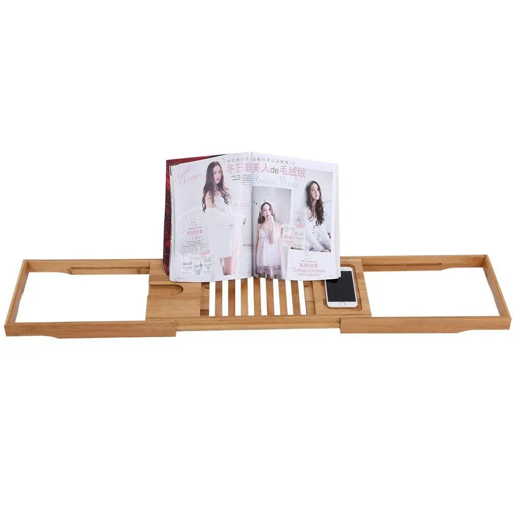 Bamboo Bathtub Rack Shelf Appliance  Lastricks.