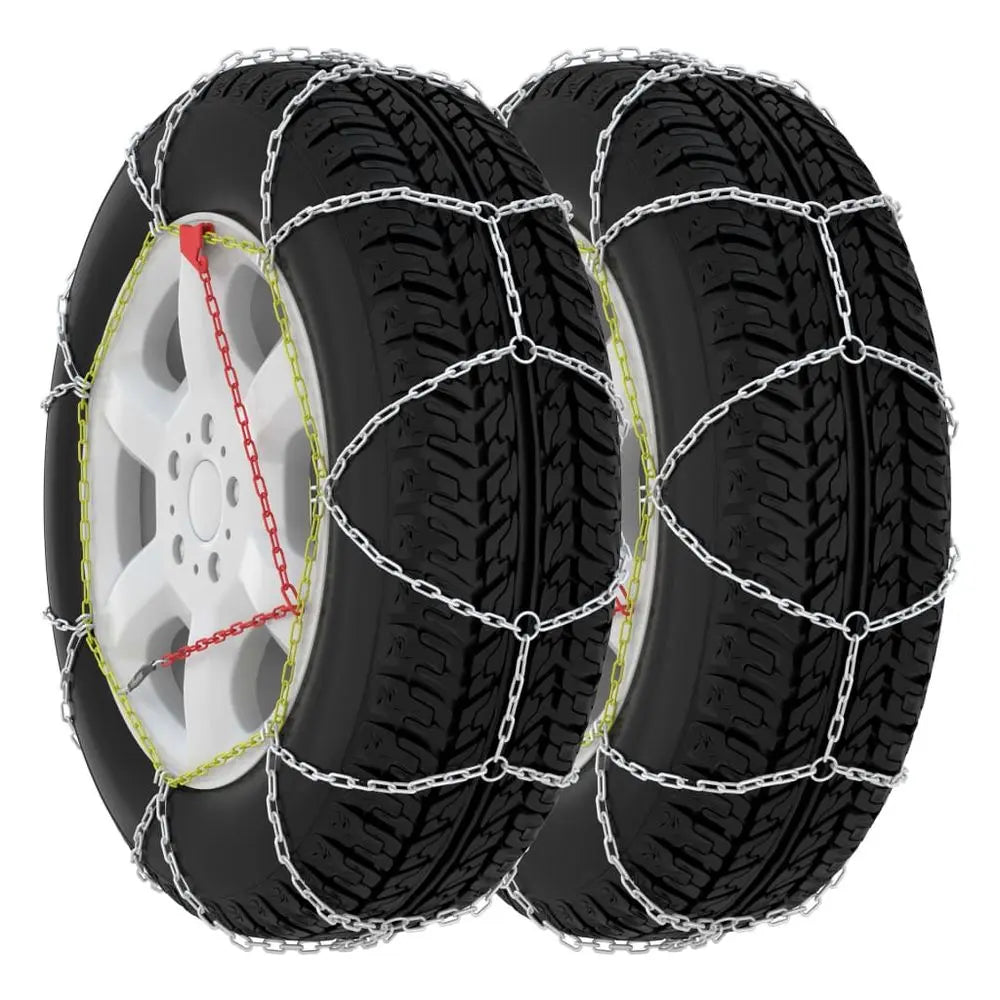 vidaXL Car Tyre Snow Chains 2 pcs 9 mm KN80 - Image #1