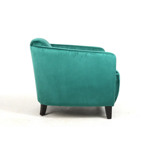 86CM SEAGRASS COLOUR VELVET ARMCHAIR - Image #1