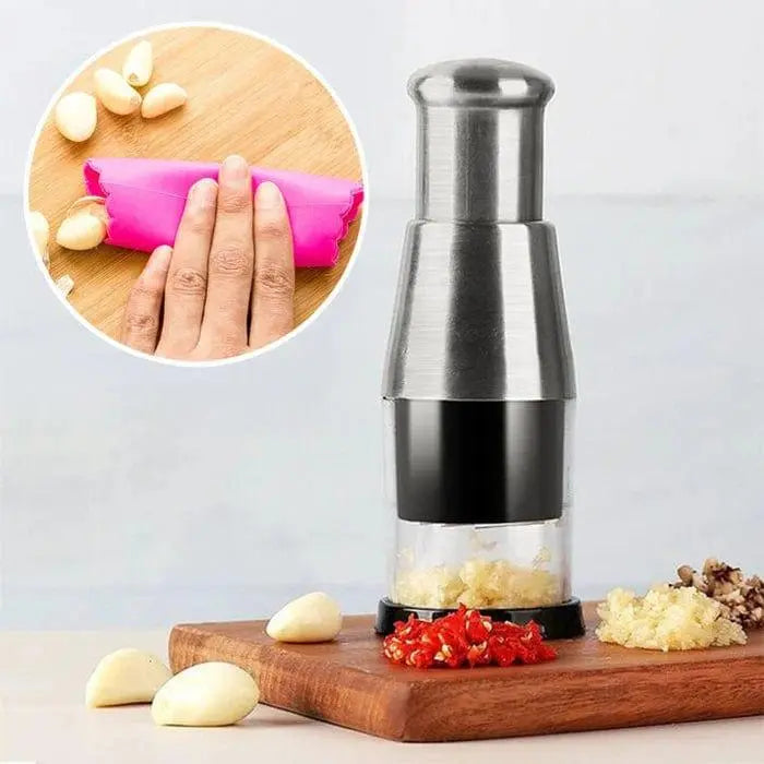 (MOZALL) Hand Press Garlic Chopper Appliance  Lastricks.