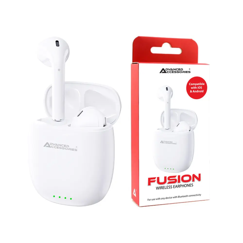 AA Fusion Wireless Earphones - White - Image #2