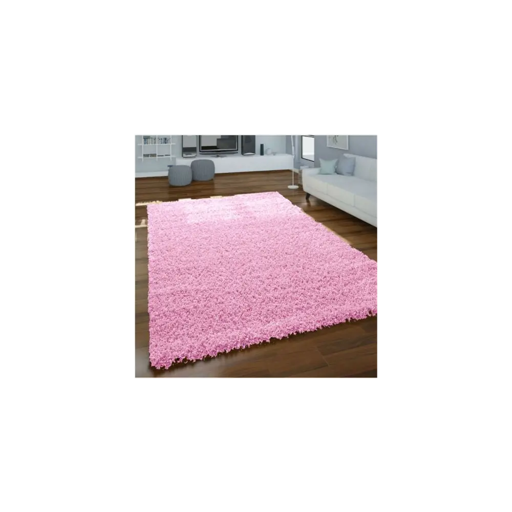 BABY PINK SHAGGY RUGS 160 X230 - Image #2