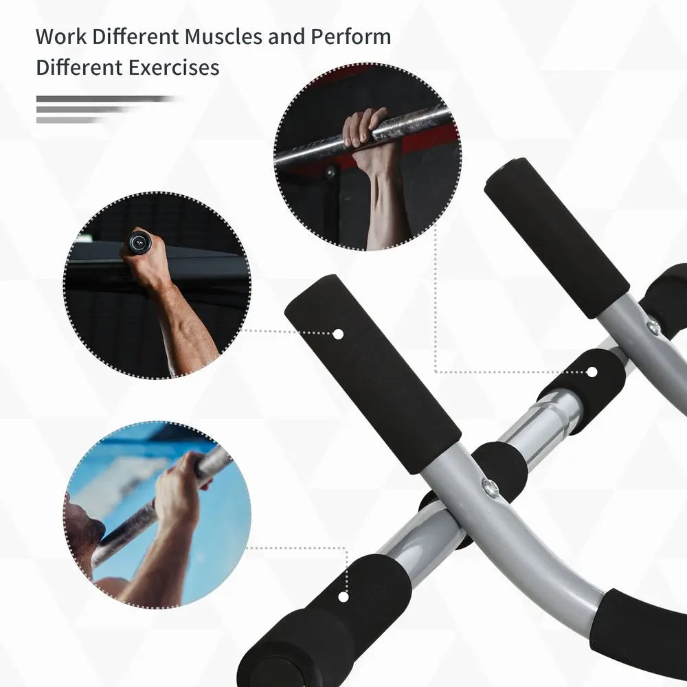 Indoor Fitness Door Horizontal Bar Pull-ups Home Gym Upper Body Workout HOMCOM - Image #5