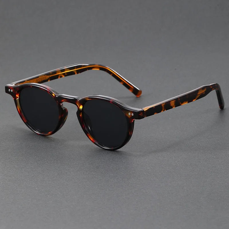 Polarized Sunglasses Men TR90 Frame Acetate Fashion Sun Glasses Women Unisex Trend Decoration European Style Grey Brown