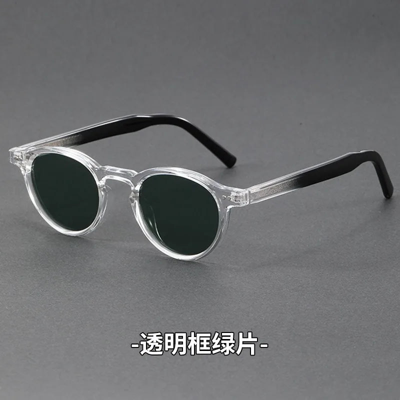 Polarized Sunglasses Men TR90 Frame Acetate Fashion Sun Glasses Women Unisex Trend Decoration European Style Grey Brown