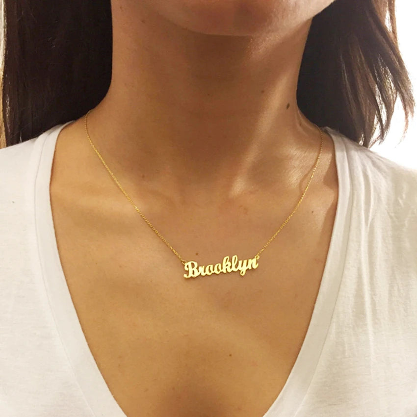 Custom Multiple Name Necklace Family Members Nameplate Pendant Personalized Jewelry Stainless Steel Handmade Choker Mom Gifts