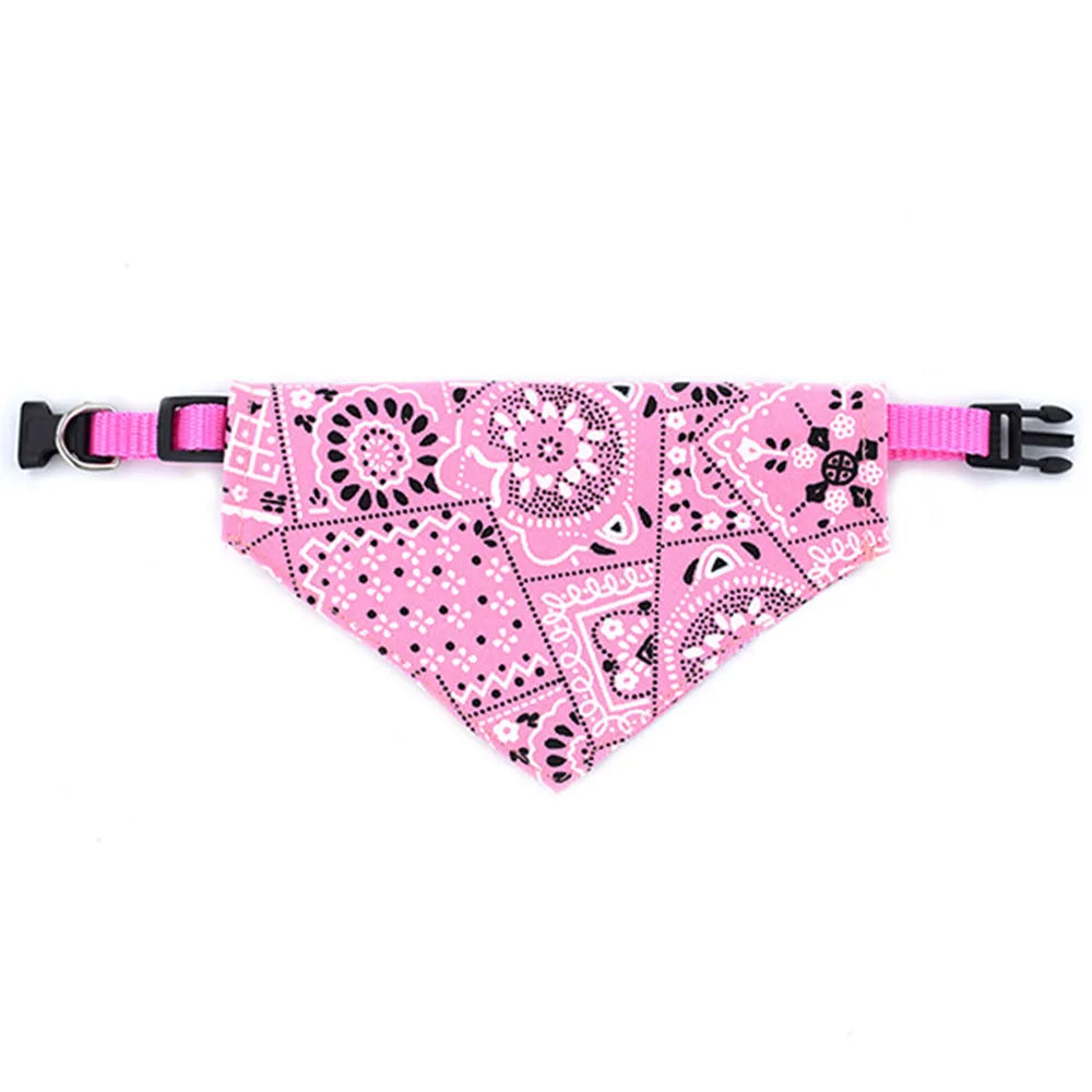 Dog Collar Bandana Scarf Collar Adjustable Dog Bandanas Collar Puppy Cat Neckerchief Pet Accessories for Small Medium Large Dogs