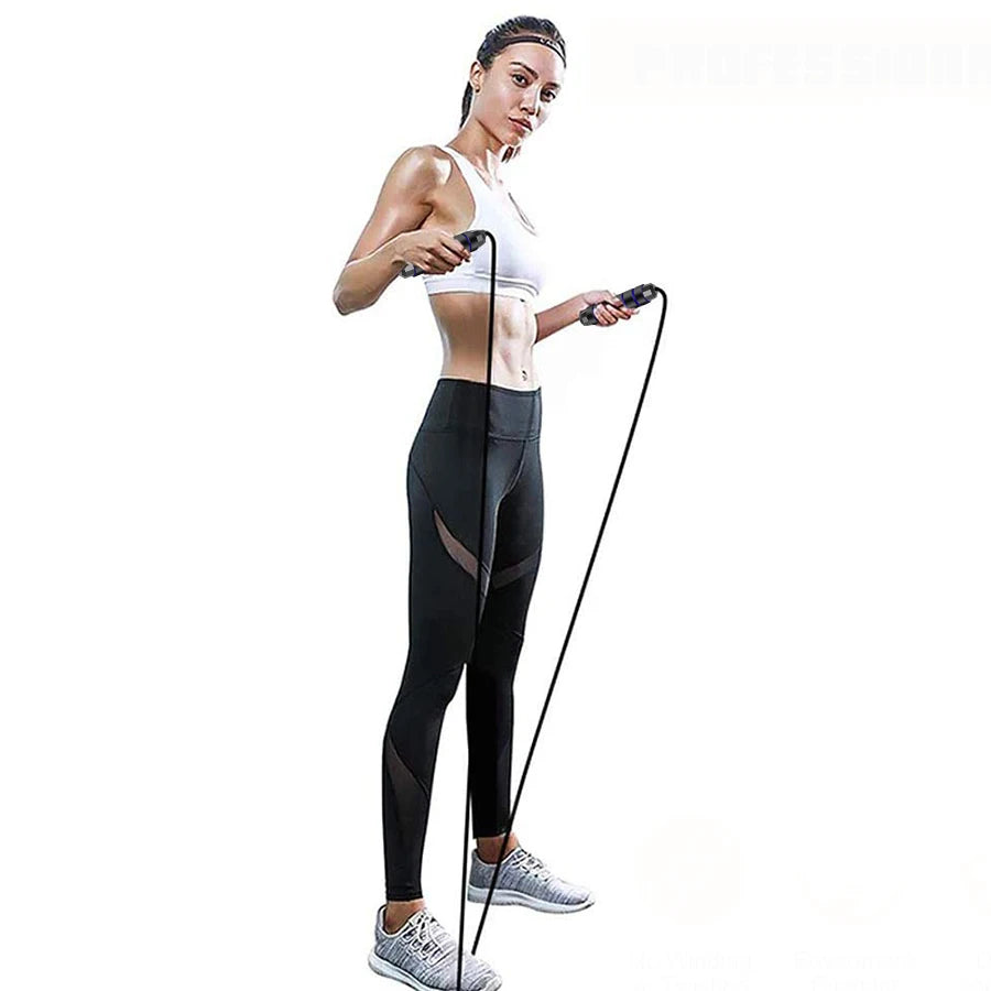 Adjustable Rapid Speed Jump Rope Steel Wire Skipping Rope for Fitness Workout Training Home Sport Equipment