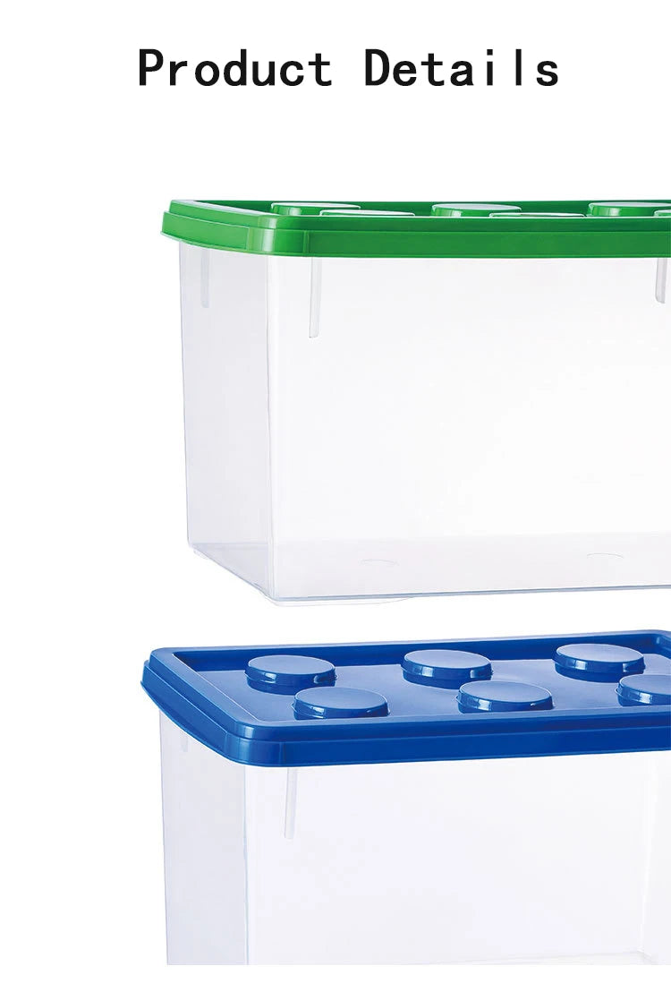 Kids Building Block Dtorage Box With Handle Toys Organizer Household Dust-Proof Storage Box Stackable Block Case Container