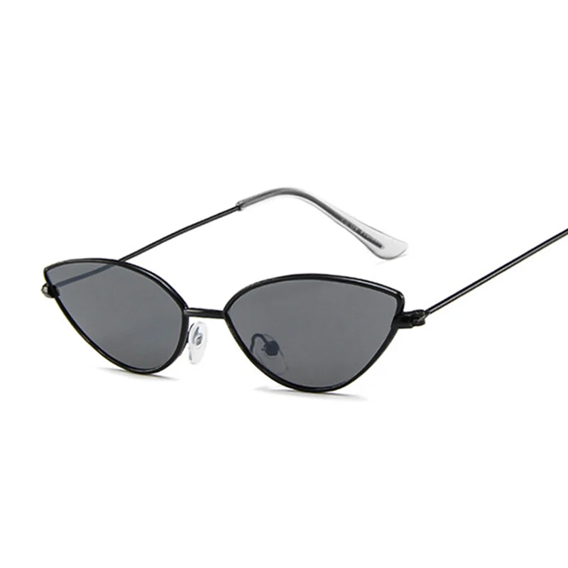 Cute Sexy Cat Eye Sunglasses Woman Retro Small Black Red Pink Cateye Sun Glasses Female Vintage Shades For Woman