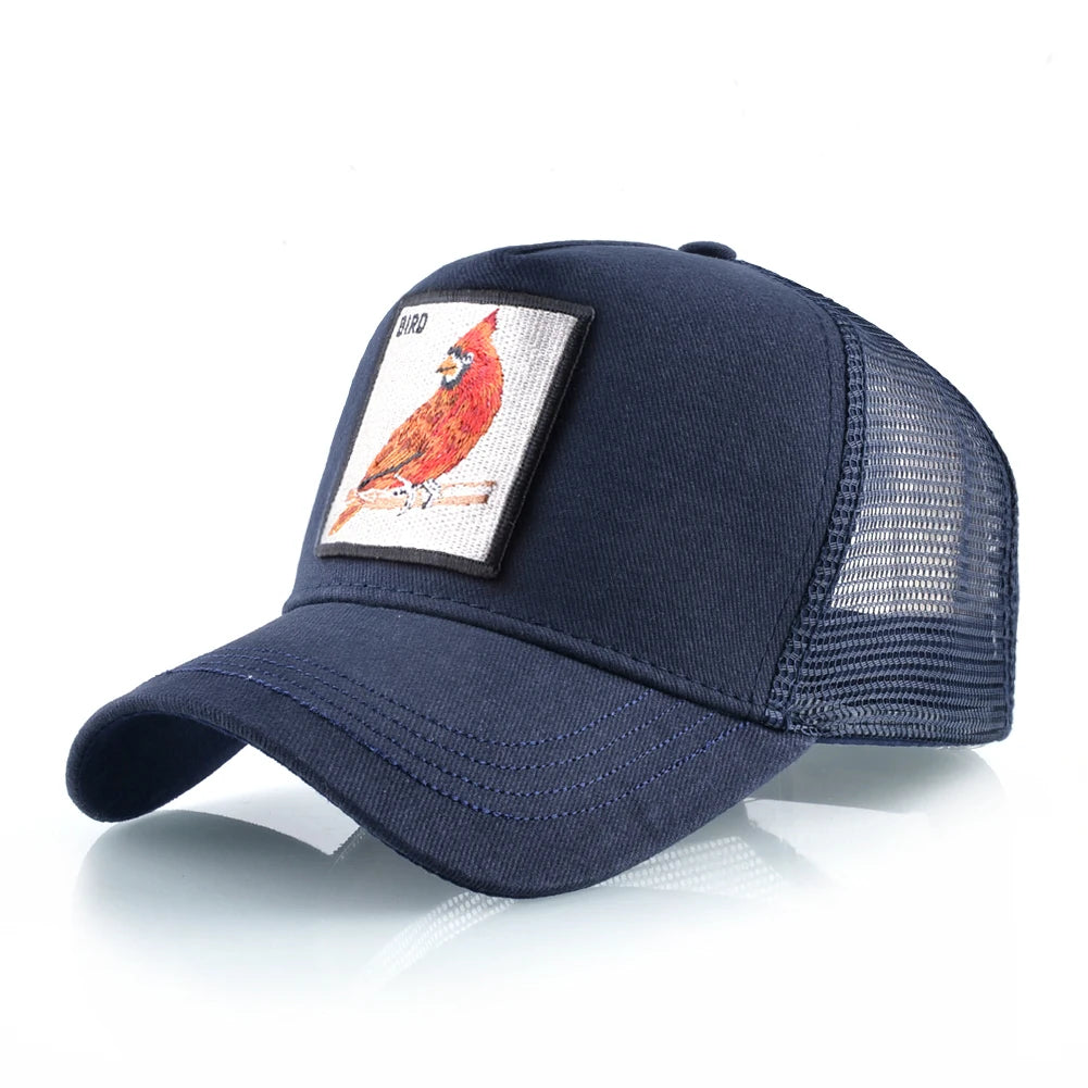 New Fashion Baseball Caps Men Women Snapback Mesh Baseball hats With Horse Embroidery Patch Trucker Casquette Summer Visor Caps