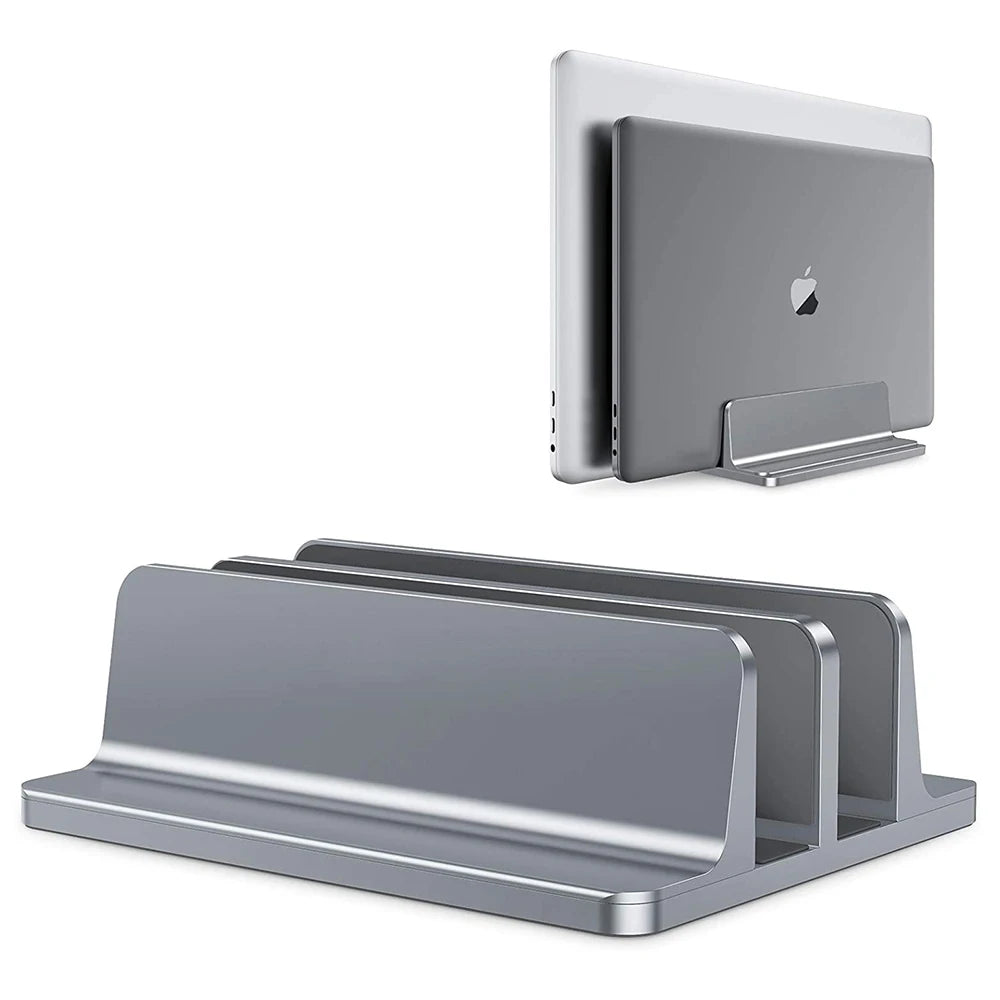 Vertical Laptop Stand Aluminium Adjustable Portable Notebook Mount Support Base Holder For MacBook Pro Air Accessory Book Holder
