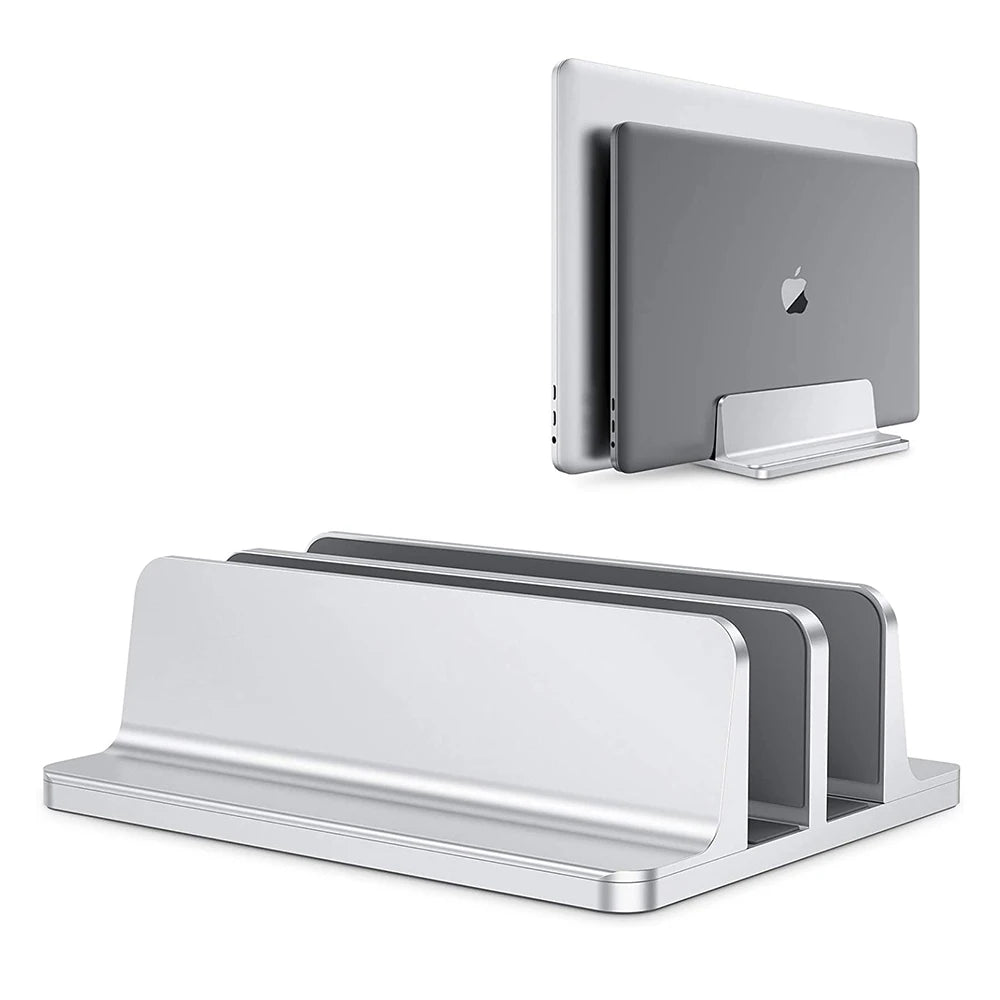 Vertical Laptop Stand Aluminium Adjustable Portable Notebook Mount Support Base Holder For MacBook Pro Air Accessory Book Holder