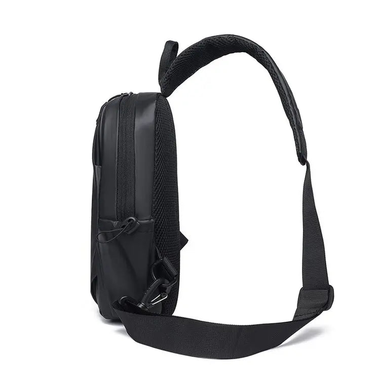 Large Capacity Fashion Waterproof Men's Crossbody Bag Casual Travel Leisure Ladies Single Shoulder Slant Bag Chest Bag