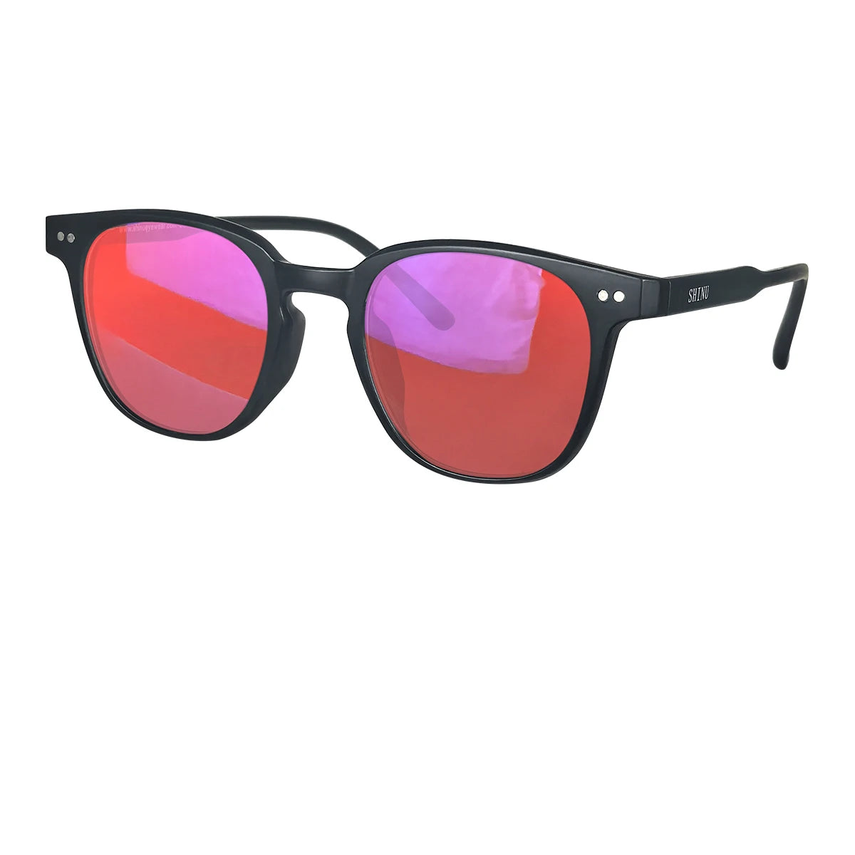 SHINU Red Lens Glasses Women Sleep Better Blue Light Blocking Glasses for Long Screen Time Orange Lens Glasses Gaming Eyewear